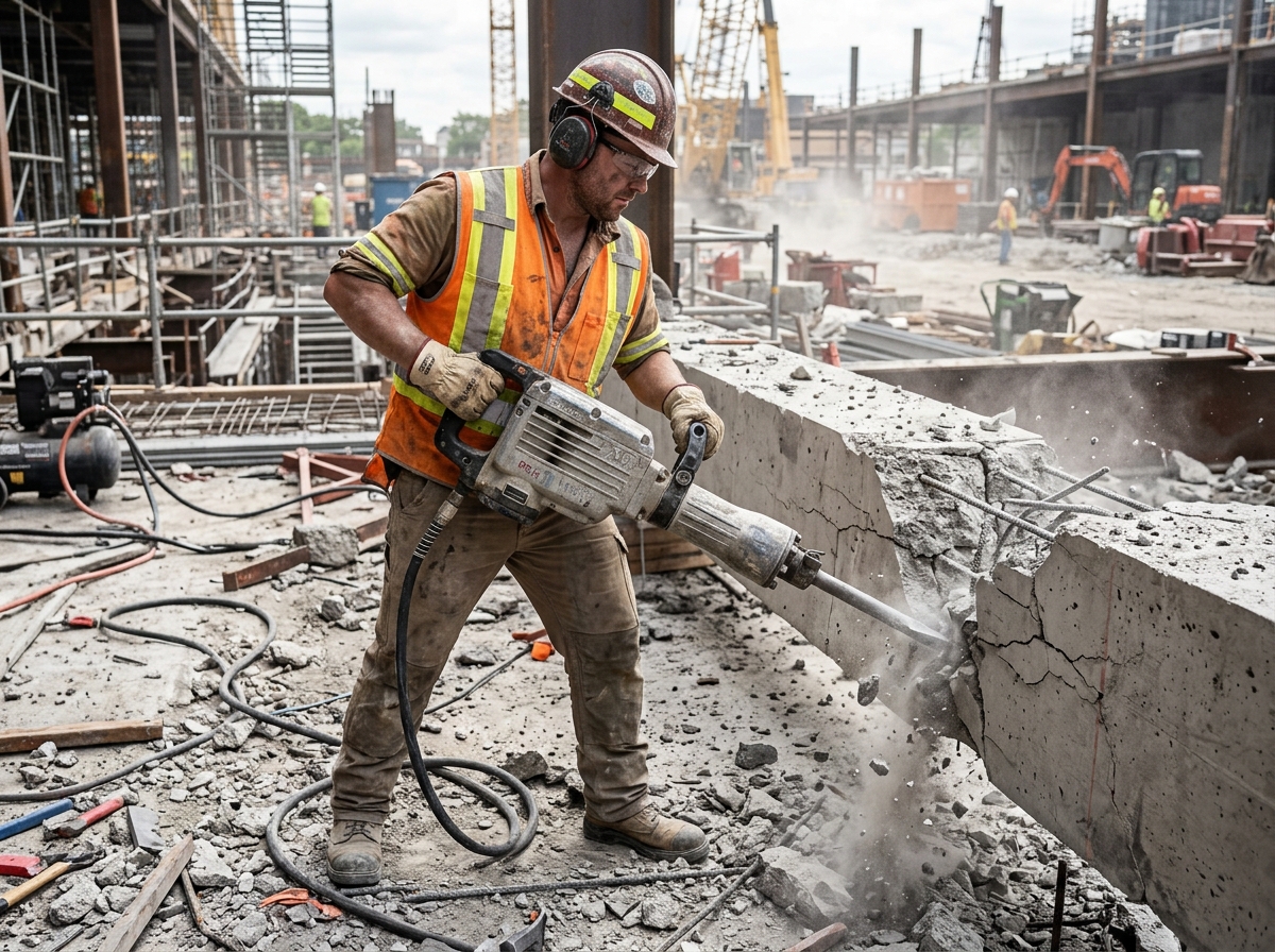 Controlled RCC Beam & Column Demolition