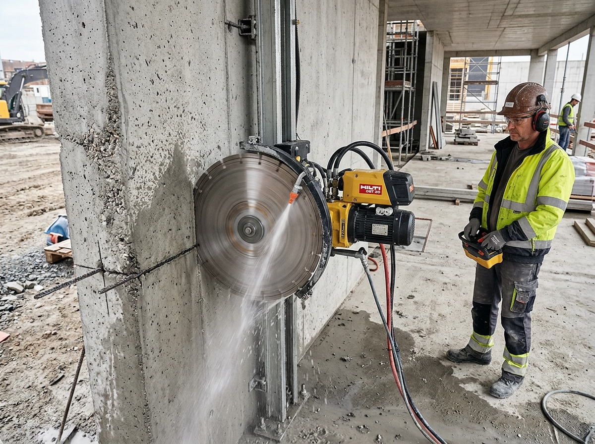 Factory Expansion Window Wall Cutting